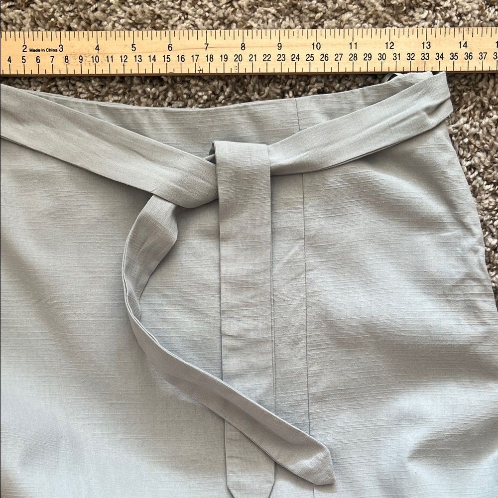 NWOT All Row Light Blue Split Front Skirt in Size S - Picture 9 of 13